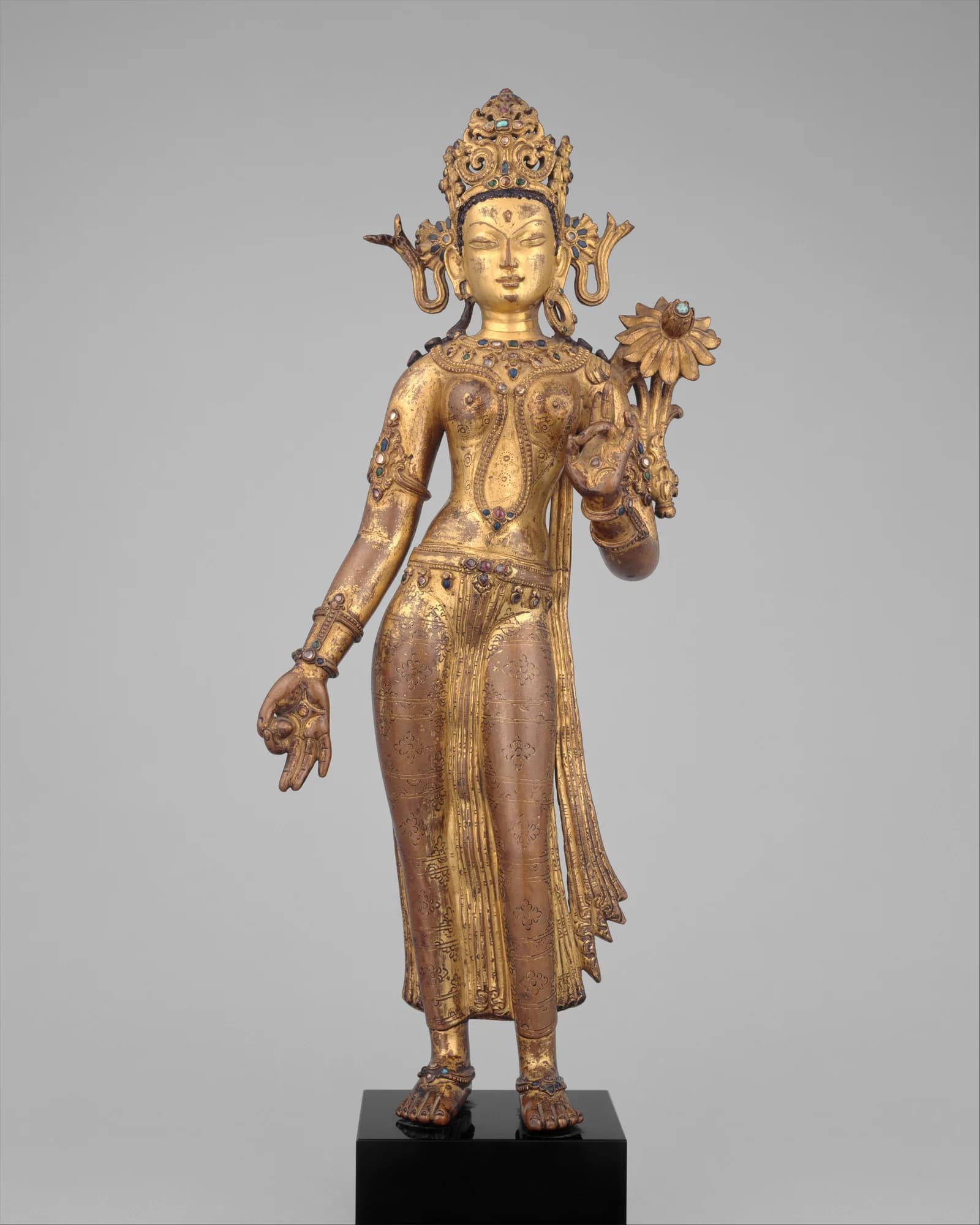 Tara, the Buddhist Savior — Nepal, Kathmandu Valley, 14th century. Museum reference image standing in for Manjushri.