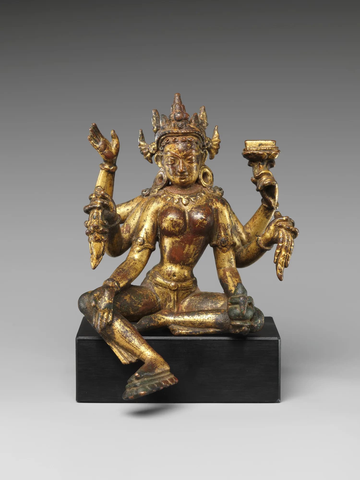 Vasudhara — Nepal, Kathmandu Valley, 14th–15th century. Museum reference image standing in for Twenty-One Taras, Miniature Set.