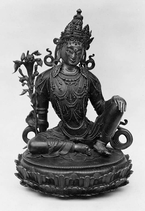 Seated Avalokiteshvara (The Bodhisattva of Infinite Compassion) — Tibet, 17th–18th century. Museum reference image standing in for Vajrakilaya.
